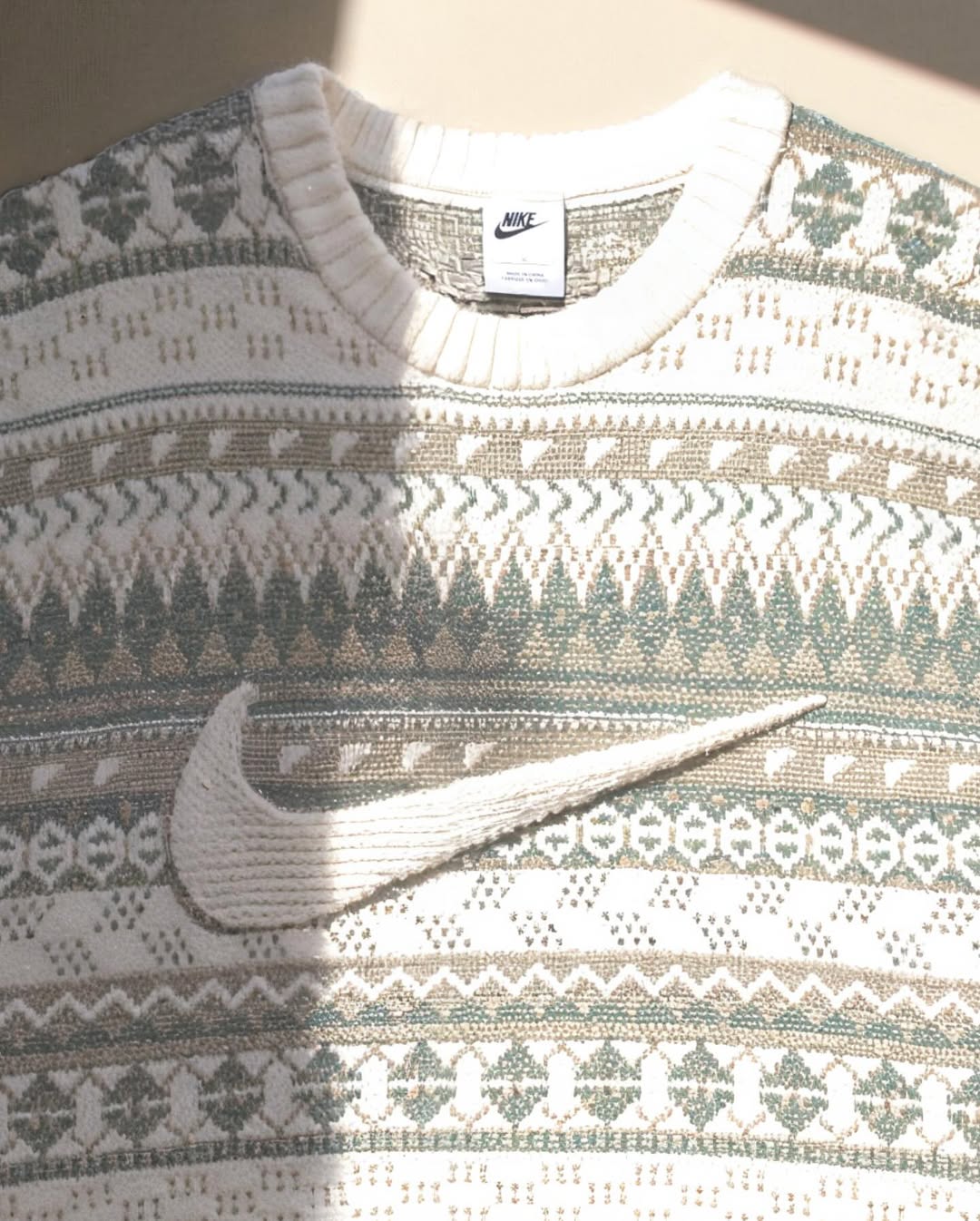 Nike Life Fair Isle Swoosh Sweatshirt